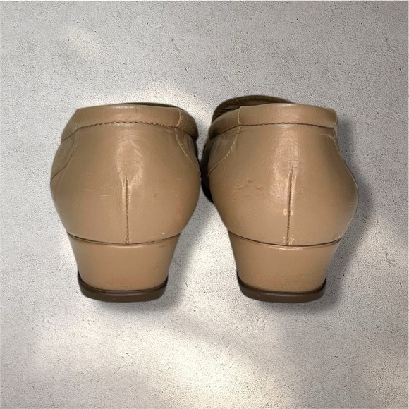 SAS Beige Leather Moc Toe Comfort Loafers Walking Shoes USA - Picture 5 of 9